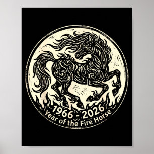1966 2026 jaar van het vuurpaard chinese zodiak196 poster