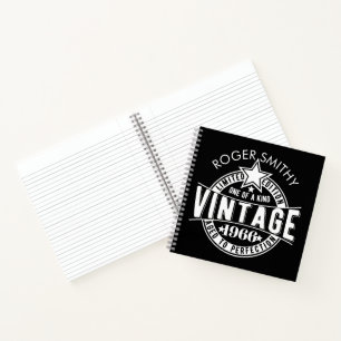 1966 60e verjaardag Vintage Verouderd tot in de pe Notitieboek