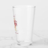  1966 60ste verjaardag retro paarse biertje glas (Links)