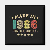 1966 60th Birthday,funny Retro 2026 Gift Him,dad,f Magneet (Voorkant)