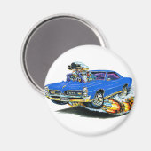 1966-67 GTO Blue Car Magneet (Voorkant / Achterkant)
