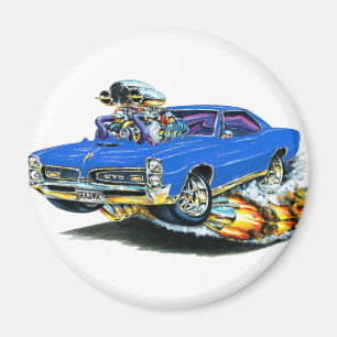 1966-67 GTO Blue Car Magneet