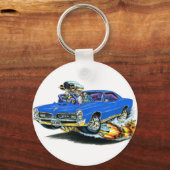 1966-67 GTO Blue Car Sleutelhanger (Voorkant)