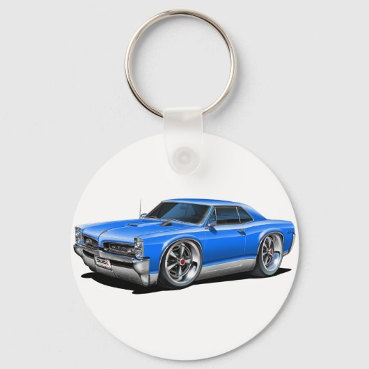 1966/67 GTO Blue Car Sleutelhanger (Voorkant)