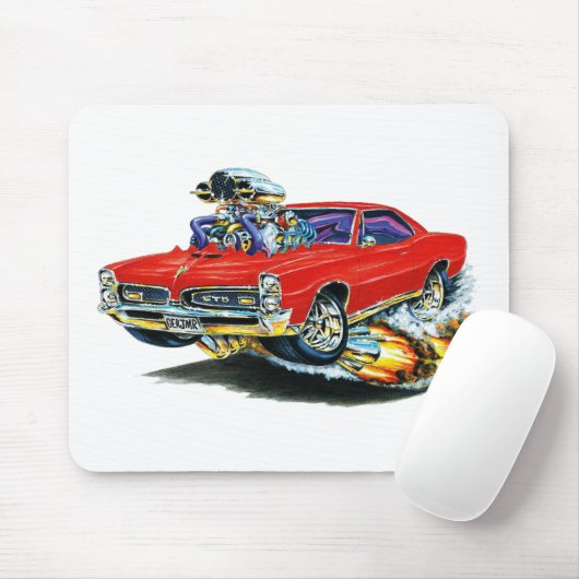 1966-67 GTO Red Car Muismat (Met muis)