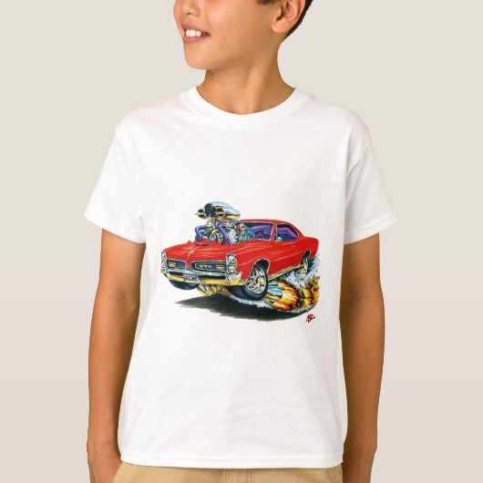 1966-67 GTO Red Car T-shirt (Voorkant)