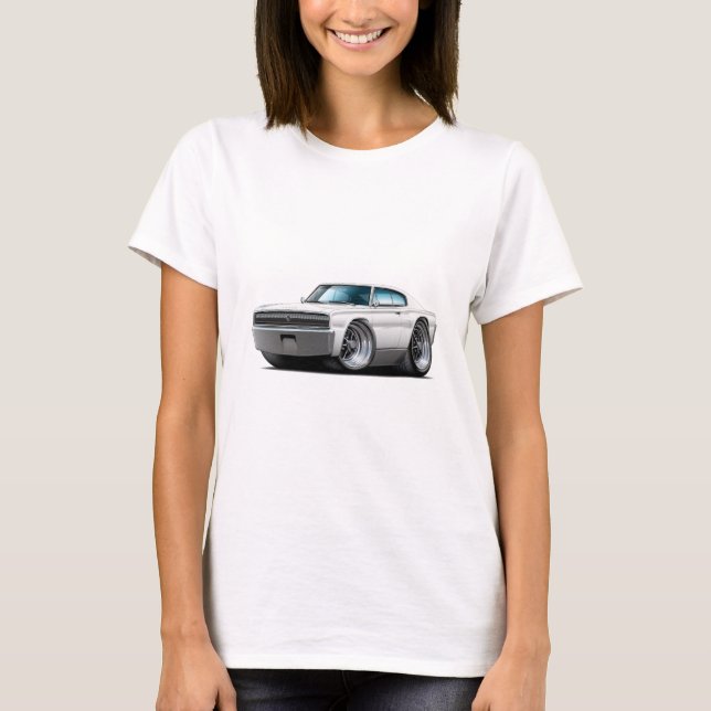 1966-67 Lader — Witte auto T-shirt (Voorkant)