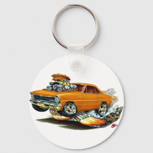 1966-67 Nova Oranje auto Sleutelhanger (Voorkant)