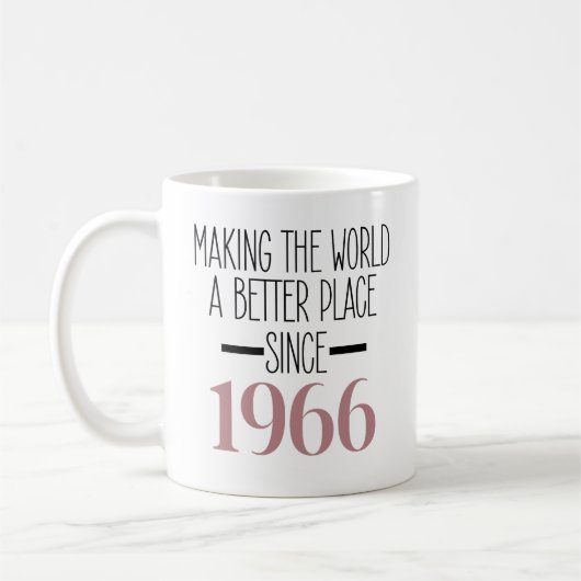 1966 Birthday 60 60th Years Old Gifts Women Mom Koffiemok (Links)