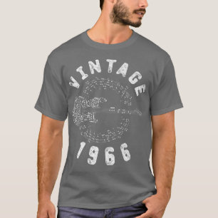  1966 Birthday Limited Edition Guitar Music T-shirt