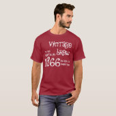 1966 Brew 50th Birthday Funny Gift T-shirt (Voorkant volledig)