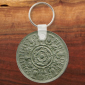1966 Britse sleutelhanger met twee shilling (Voorkant)