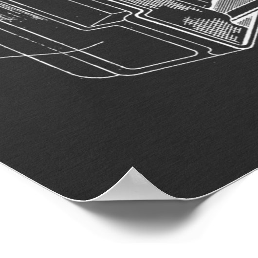 1966 camera patenttekenafdrukken poster (Hoek)