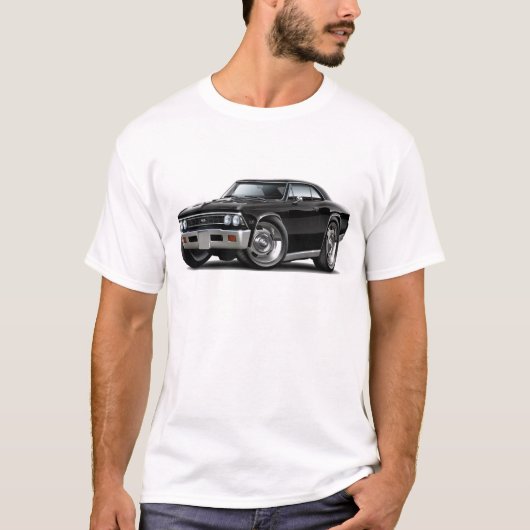 1966 Chevelle Black Car T-shirt (Voorkant)
