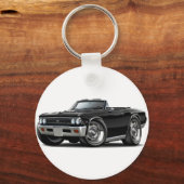 1966 Chevelle Black Convertible Sleutelhanger (Voorkant)