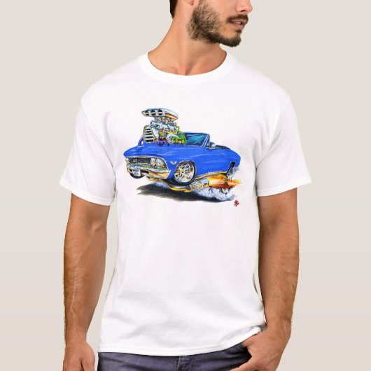 1966 Chevelle Blue Convertible T-shirt (Voorkant)