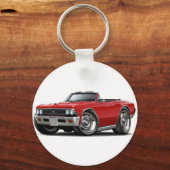 1966 Chevelle Red Convertible Sleutelhanger (Voorkant)