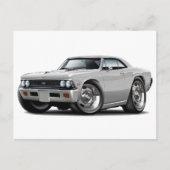 1966 Chevelle White Car Briefkaart (Voorkant)