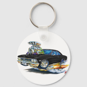 1966 Chevelle zwarte auto Sleutelhanger