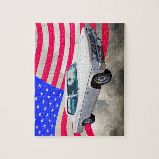 1966 Chevrolet Caprice with American Flag Legpuzzel (Verticaal)