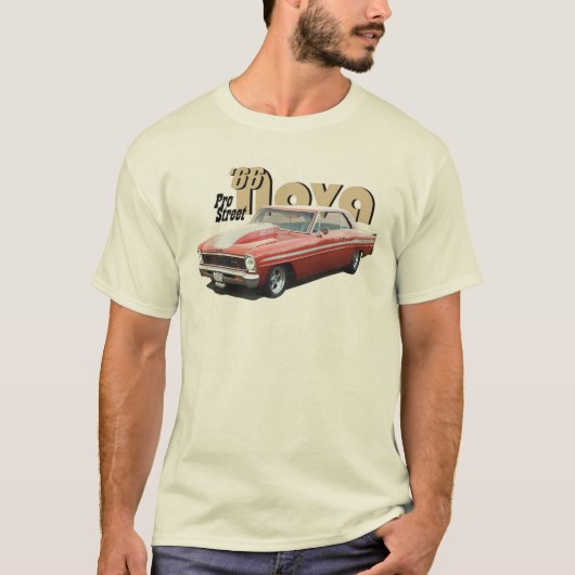 1966 Chevrolet Chevy 2 Nova Pro-Street T-shirt (Voorkant)