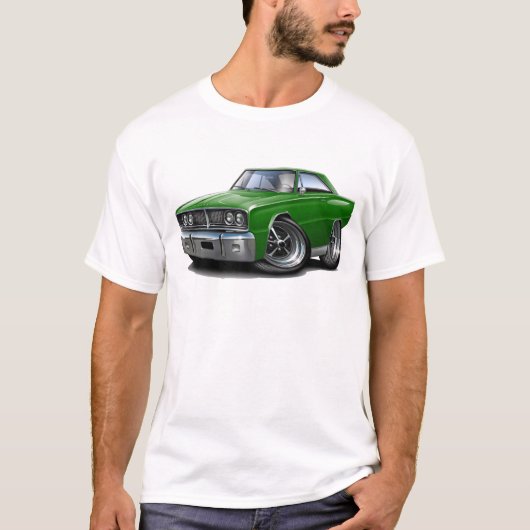 1966 Coronet Green Car T-shirt (Voorkant)