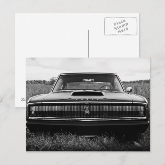 1966 de Auto van de Spier van de Lader van Dodge Briefkaart (Voorkant / Achterkant)