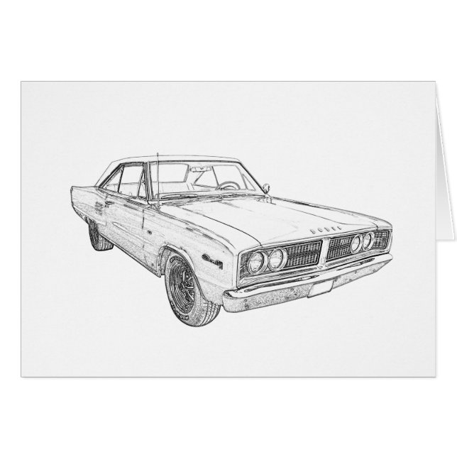 1966 Dodge Coronet Note (Voorkant Horizontaal)