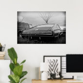 1966 Dodge-lader (B/W) Poster (Thuiskantoor)