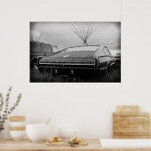 1966 Dodge-lader (B/W) Poster (Keuken)