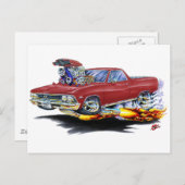 1966 El Camino Maroon Truck Briefkaart (Voorkant / Achterkant)
