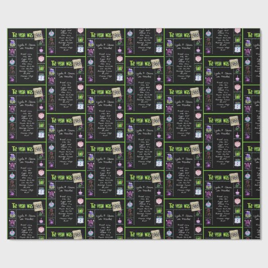 1966 Geboortejaar Trivia Cadeaupapier (Vlak)