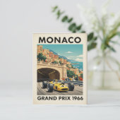 1966 Grand Prix van Monaco Oud Briefkaart (Staand voorkant)