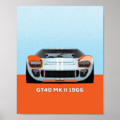1966 GT40 POSTER (Voorkant)