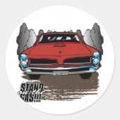 1966 GTO RONDE STICKER (Voorkant)
