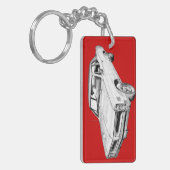 1966 Illustratie van Pontiac Lemans Sleutelhanger (Voorkant Links)