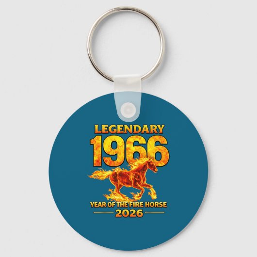 1966 Jaar Vuur Paard 60ste Sleutelhanger (Voorkant)