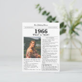 1966 Kranten Geboortsdag Briefkaart (Staand voorkant)