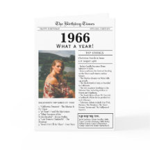 1966 Kranten Verjaardagskaart