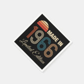 1966 Limited Edition 60e Verjaardag Servet (Hoek)