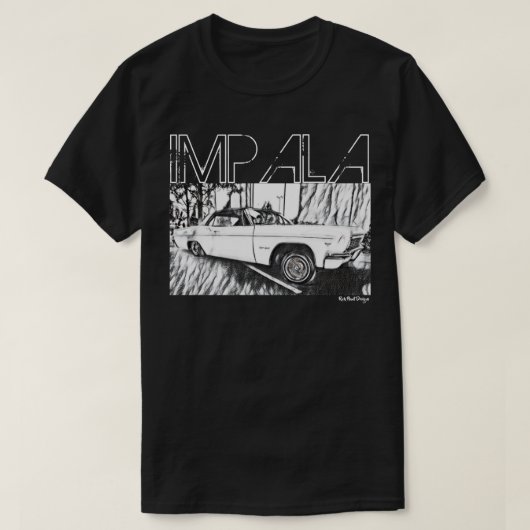 1966 Lowrider Chevrolet Impala Chevy Low Rider Car T-shirt (Design voorkant)