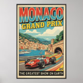 1966 Monaco Grand Prix Wall Poster (Voorkant)