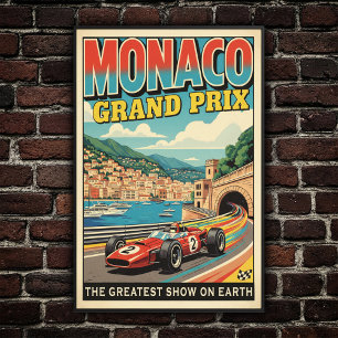 1966 Monaco Grand Prix Wall Poster