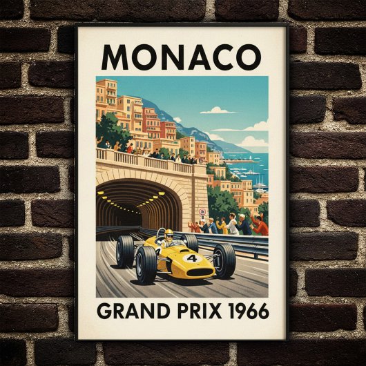 1966 Monaco Grand Prix  Wall Poster