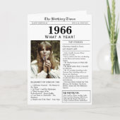 1966 Newspaper Birthday card Kaart (Voorkant)