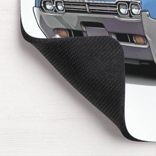 1966 Olds Cutlass LT Blue Car Muismat (Hoek)