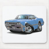 1966 Olds Cutlass LT Blue Car Muismat (Voorkant)