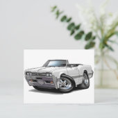 1966 Olds Cutlass White Convertible Briefkaart (Staand voorkant)