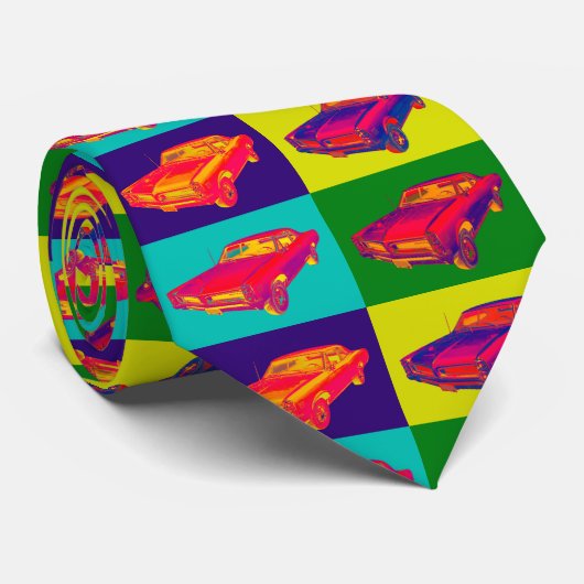 1966 Pontiac Lemans Pop Art Stropdas (Opgerold)