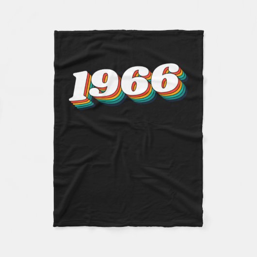 1966 Retro Label Fleece Deken (Voorkant)